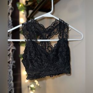 Serra black lace bralette size small